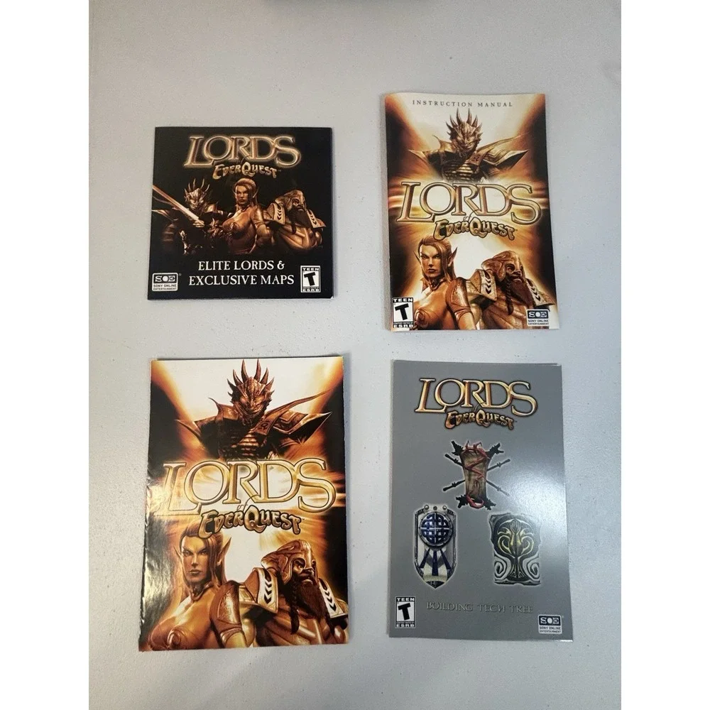 Lords of EverQuest (PC 2003) Small Box PC GAME Great Condition. Complete/Poster